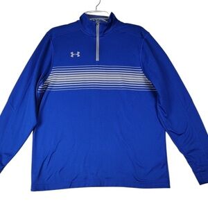 Under Armour ColdGear Quarter Zip Pullover Blue Men’s Small excellent condition
